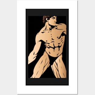 Male Physique Posters and Art